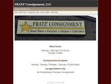 Tablet Screenshot of fratzconsignment.com